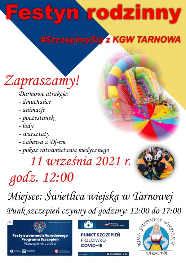 Festyn rodzinny #Szczepimy się z KGW Tarnowa
