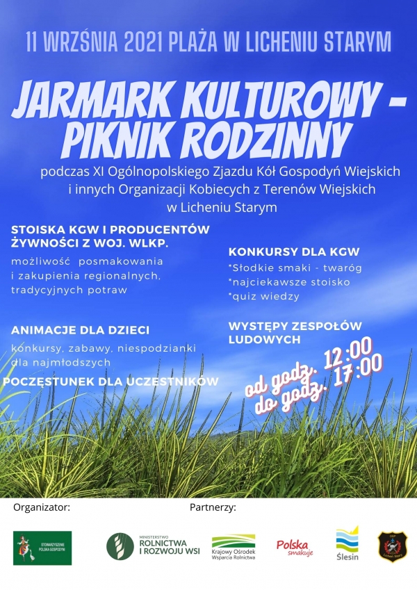 JARMARK KULTUROWY - PIKNIK RODZINNY 11.09.2021 r.