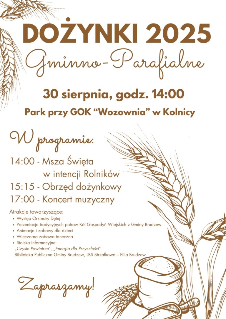 Dożynki 2025 Gminno – Parafialne