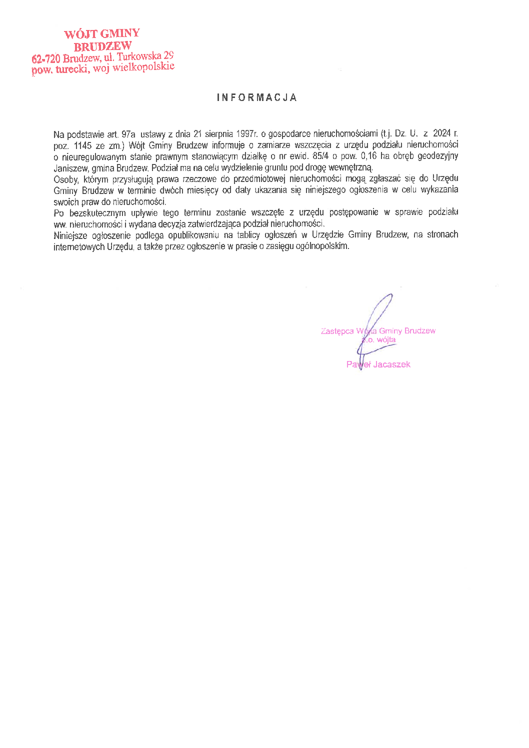 INFORMACJA
