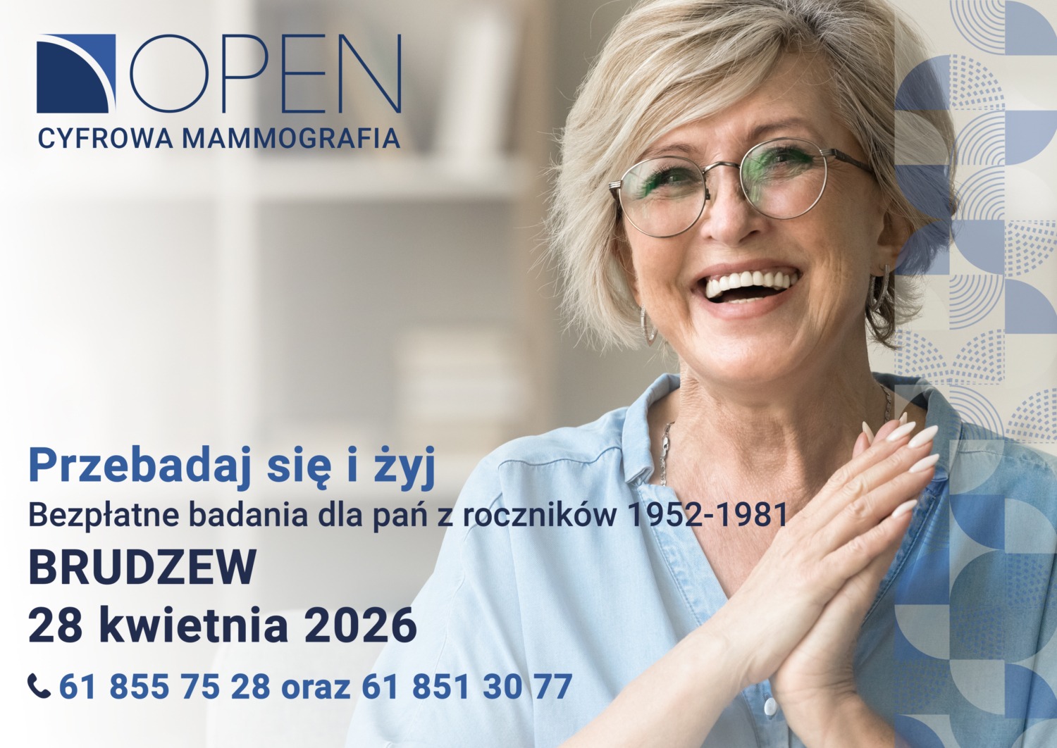 BEZPŁATNE BADANIA – PRZEBADAJ SIĘ I ŻYJ