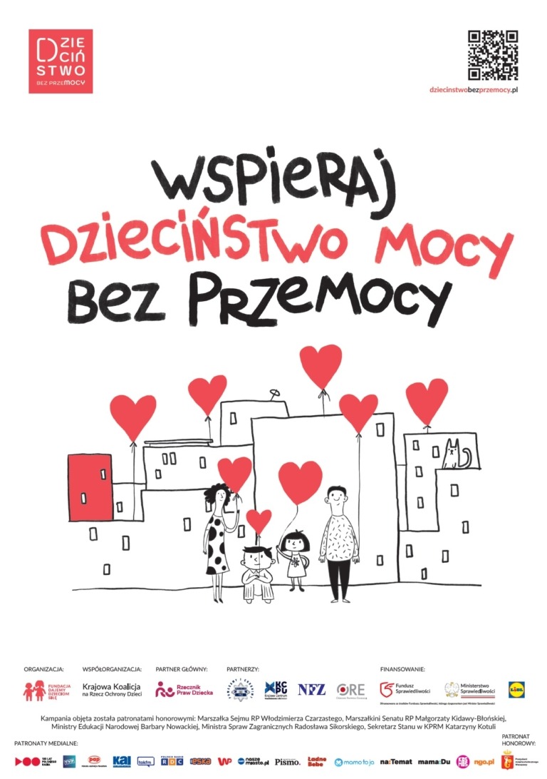 OGÓLNOPOLSKA KAMPANIA  „DZIECIŃSTWO BEZ PRZEMOCY”